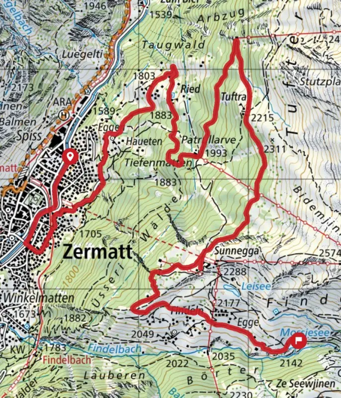 map - Sortie automnale – Mossjisee