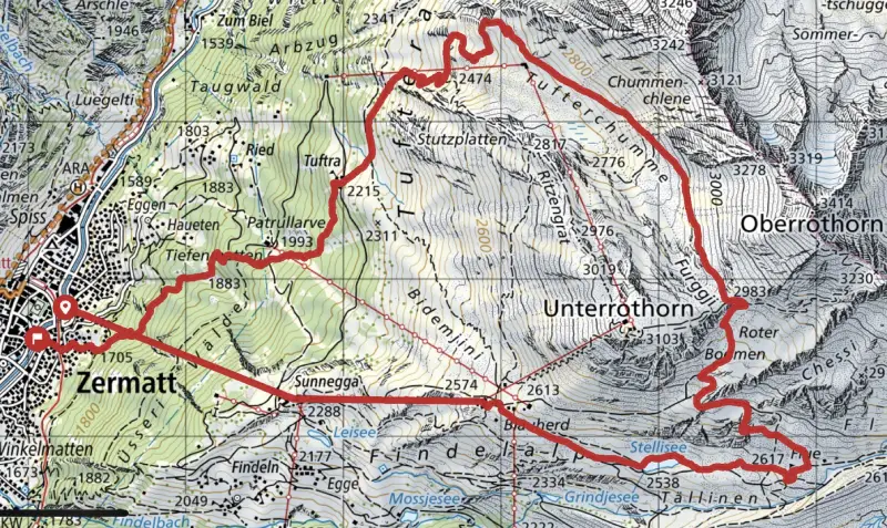 map - Stellisee sunrise