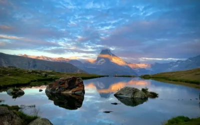 Levé du soleil au Stellisee