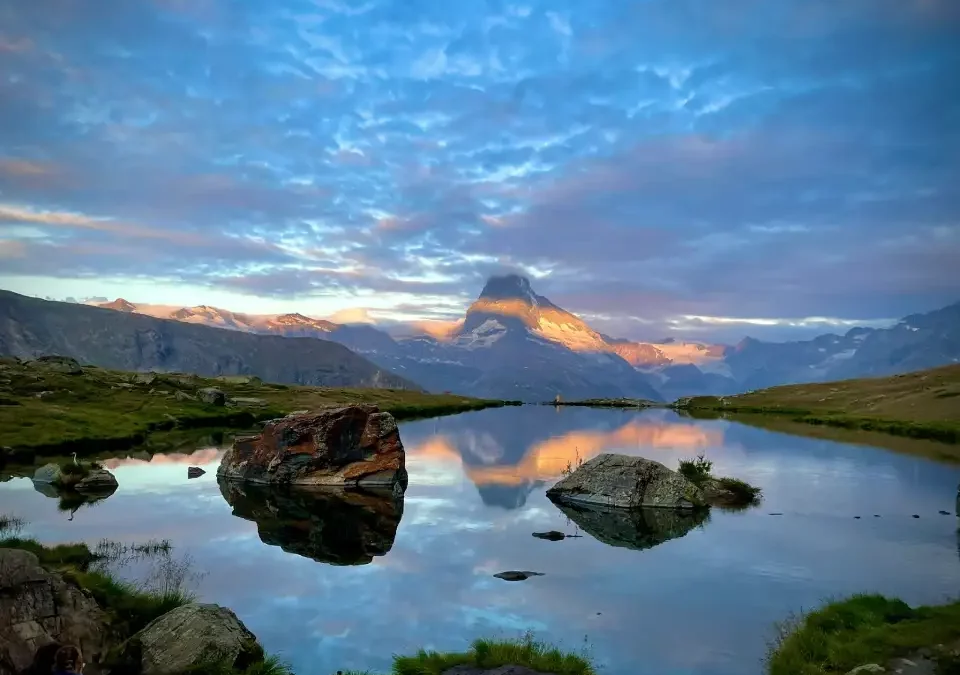 Levé du soleil au Stellisee